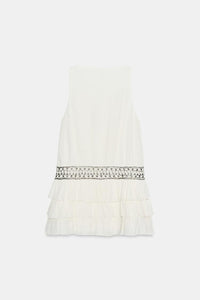 ROBE GAZE VOLANTS CLOUS