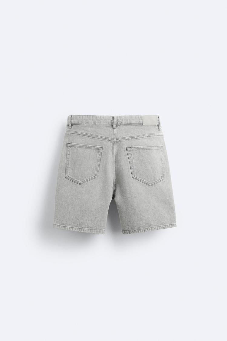 Short en Jean - Gris