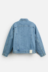 Veste en jean coupe carrée