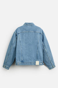 Veste en jean coupe carrée