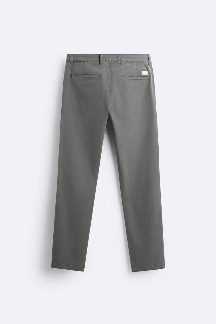 Pantalon chino coupe moulante - Gris