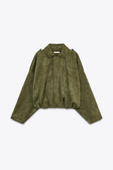 VESTE BOMBER EFFET DAIM