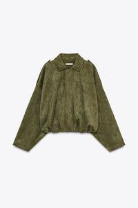 VESTE BOMBER EFFET DAIM