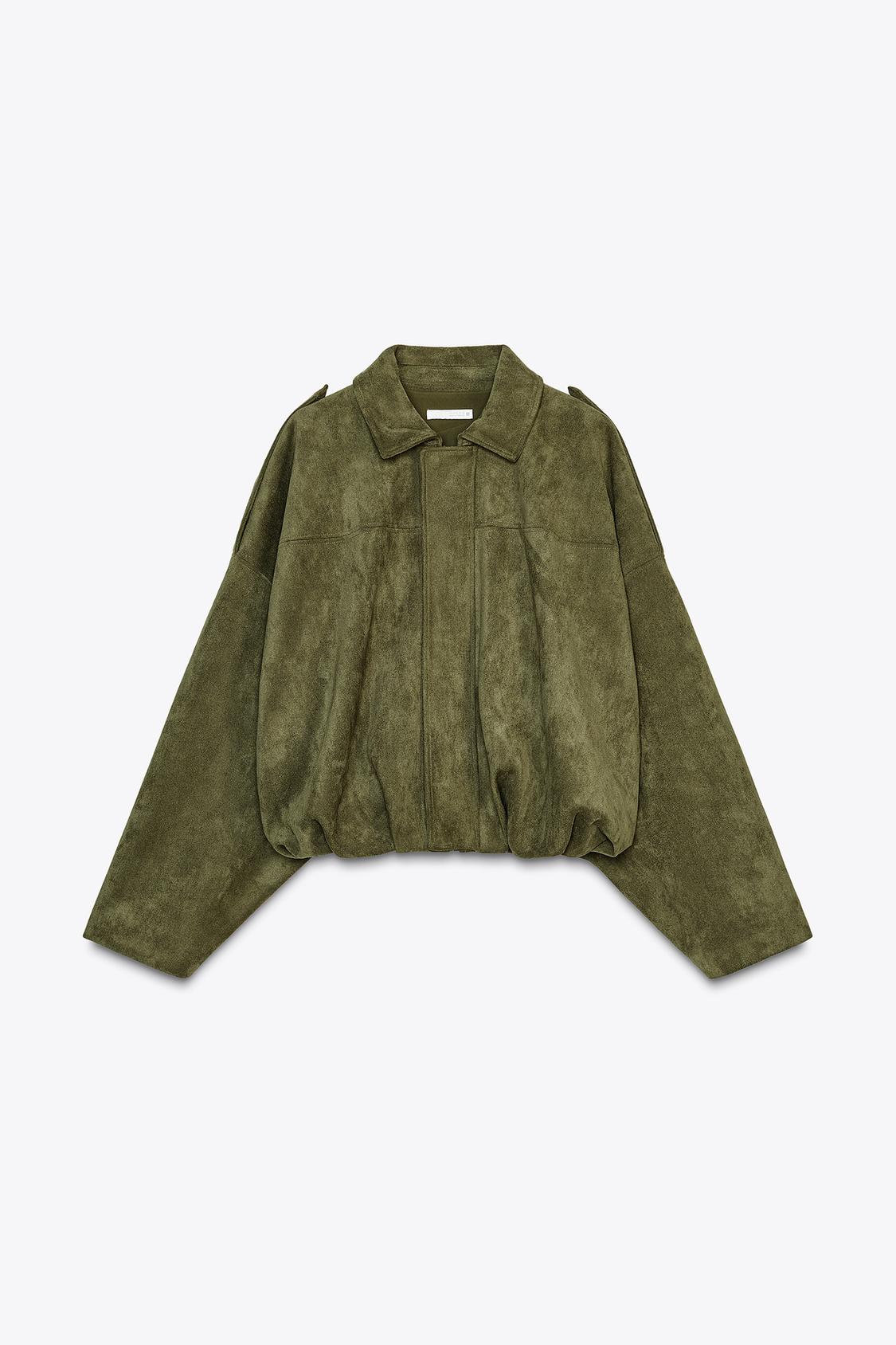 VESTE BOMBER EFFET DAIM