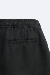 Short en Lin - Bleu Marine