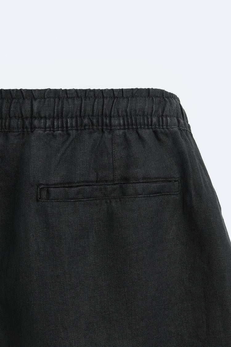Short en Lin - Bleu Marine
