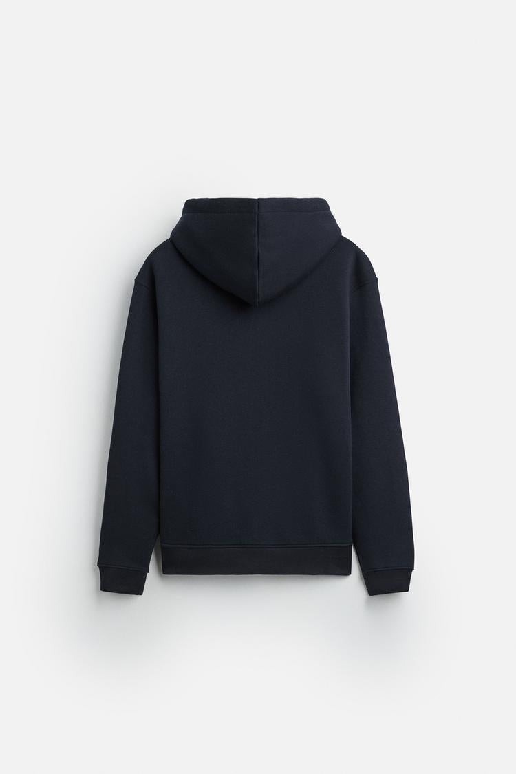 Sweat à capuche zip - Bleu Marine