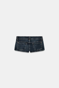 SHORT MINI EN DENIM TRF TAILLE BASSE