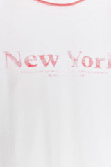 T-SHIRT FLAMÉ À MANCHES RAGLAN