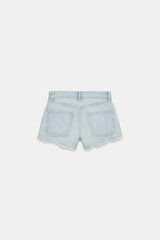 SHORT EN DENIM TRF TAILLE HAUTE DÉCHIRURES