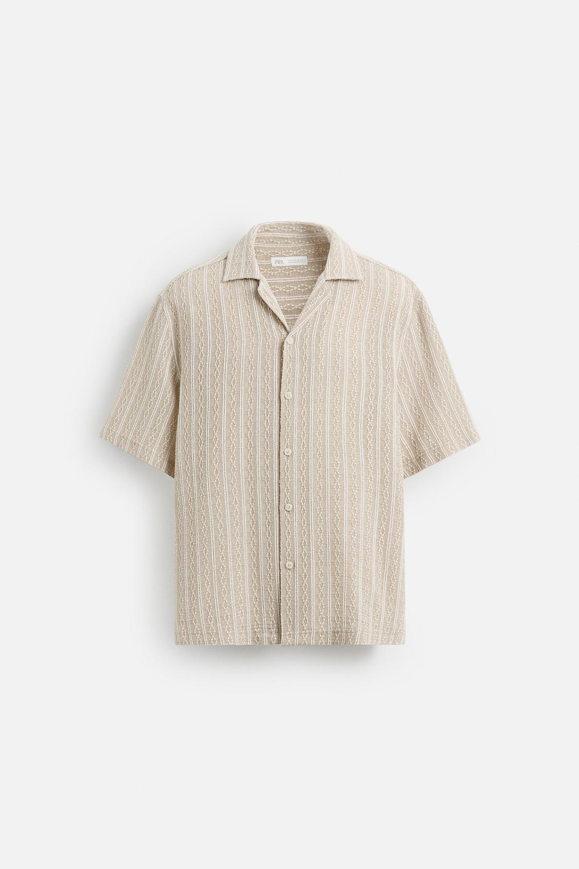 CHEMISE JACQUARD GÉOMÉTRIQUE