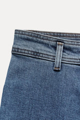 Jean collection zw marine droit a taille haute - Noir