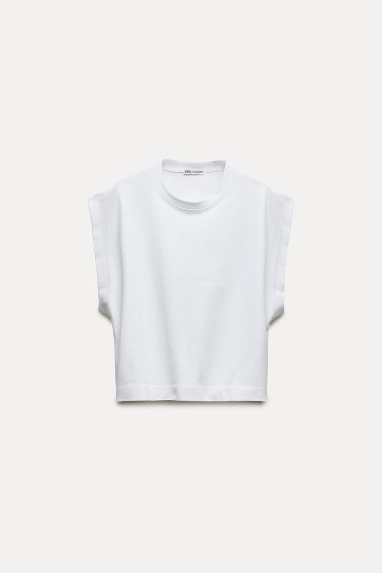 T-shirt épais effet délavé - Blanc