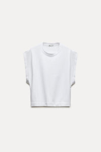 T-shirt épais effet délavé - Blanc