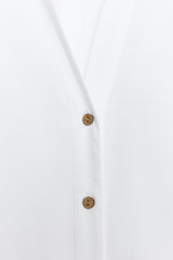 CHEMISE EN POPELINE À MANCHES AMPLES