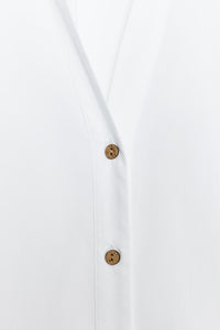 CHEMISE EN POPELINE À MANCHES AMPLES