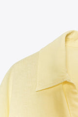 CHEMISE COURTE EN LIN