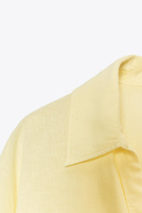 CHEMISE COURTE EN LIN