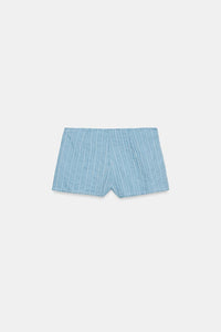 SHORT MINI À RAYURES