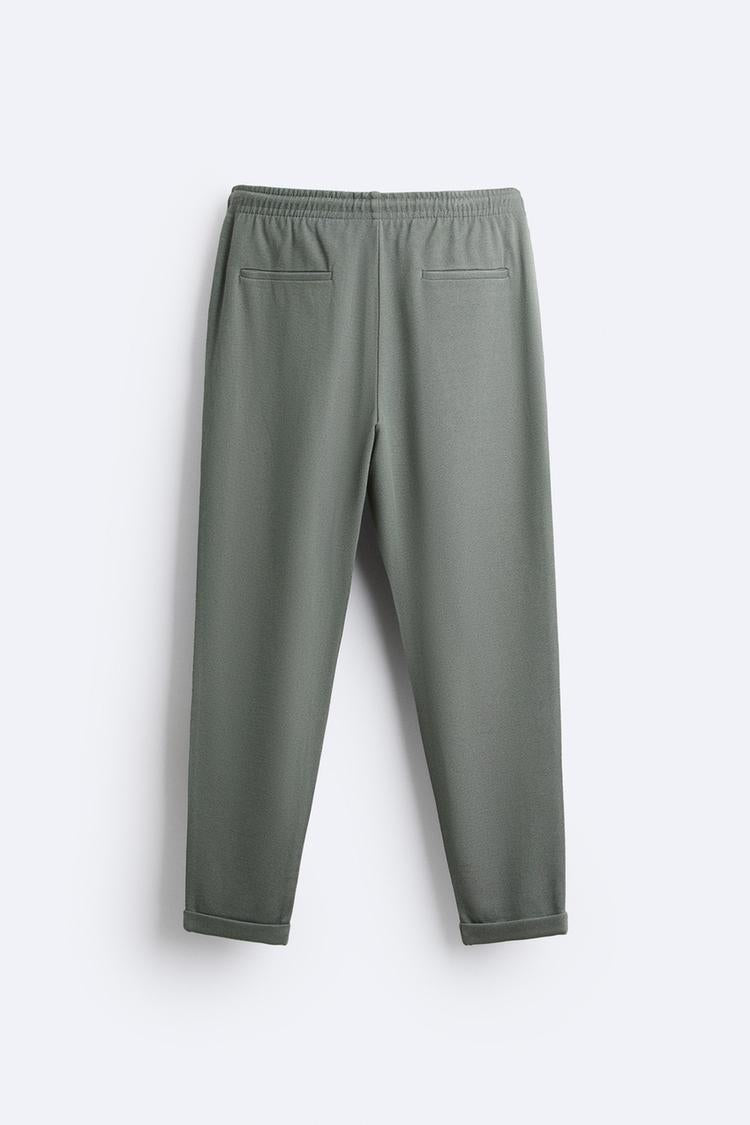 Pantalon style jogging - Vert olive