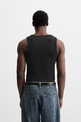 T-SHIRT DÉBARDEUR BASIQUE CÔTELÉ