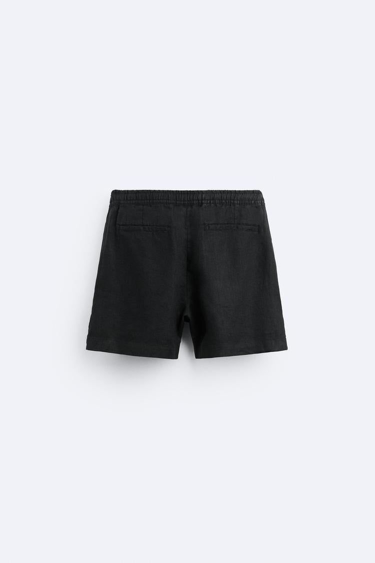 Short en Lin - Noir