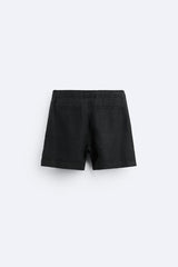 Short en Lin - Noir