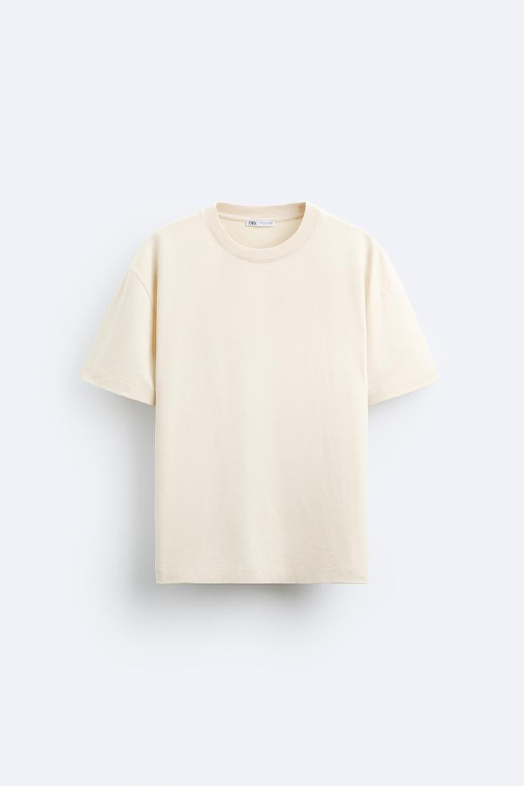 T shirt basique épais - Beige