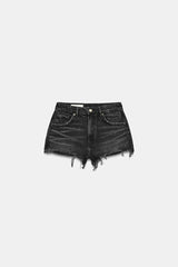 SHORT EN DENIM TRF TAILLE HAUTE DÉCHIRURES