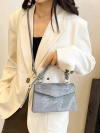 Sac à main avec ceinture décorative - Bleu Azur