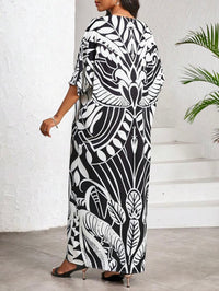 Robe élégante - Noir / Blanc