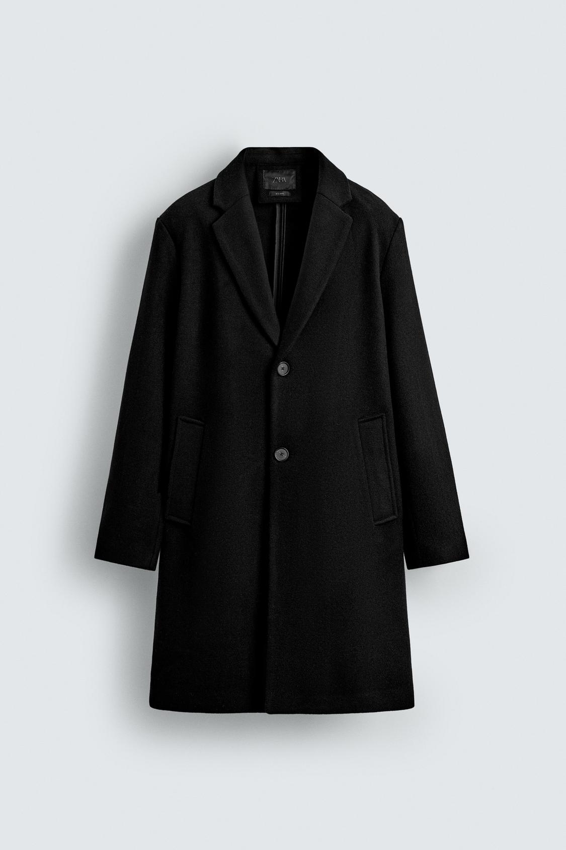 MANTEAU REGULAR FIT AVEC LAINE