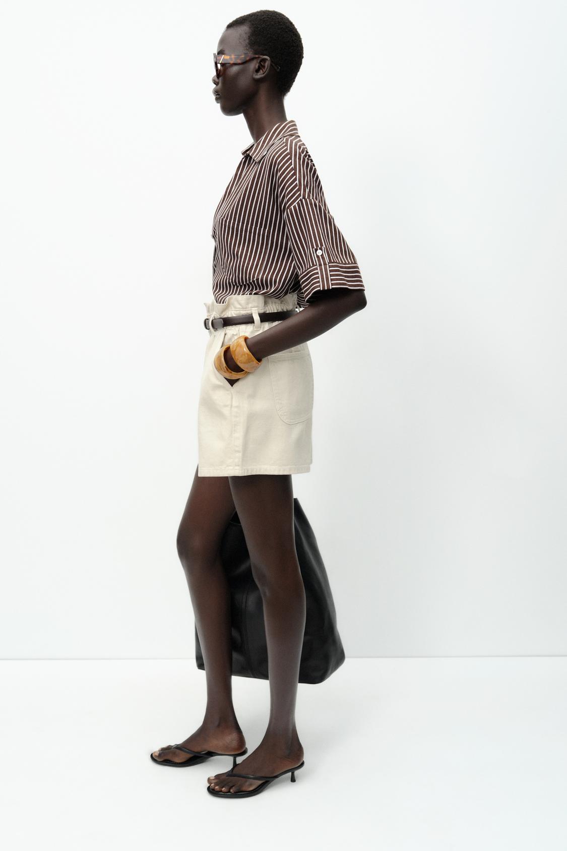 CHEMISE COURTE EN LIN