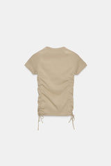 T-SHIRT FRONCÉ RÉGLABLE