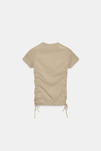 T-SHIRT FRONCÉ RÉGLABLE