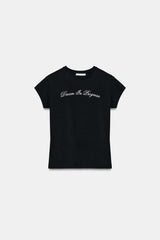 T-SHIRT À INSCRIPTION SUR LE DEVANT
