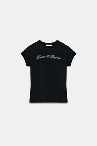 T-SHIRT À INSCRIPTION SUR LE DEVANT