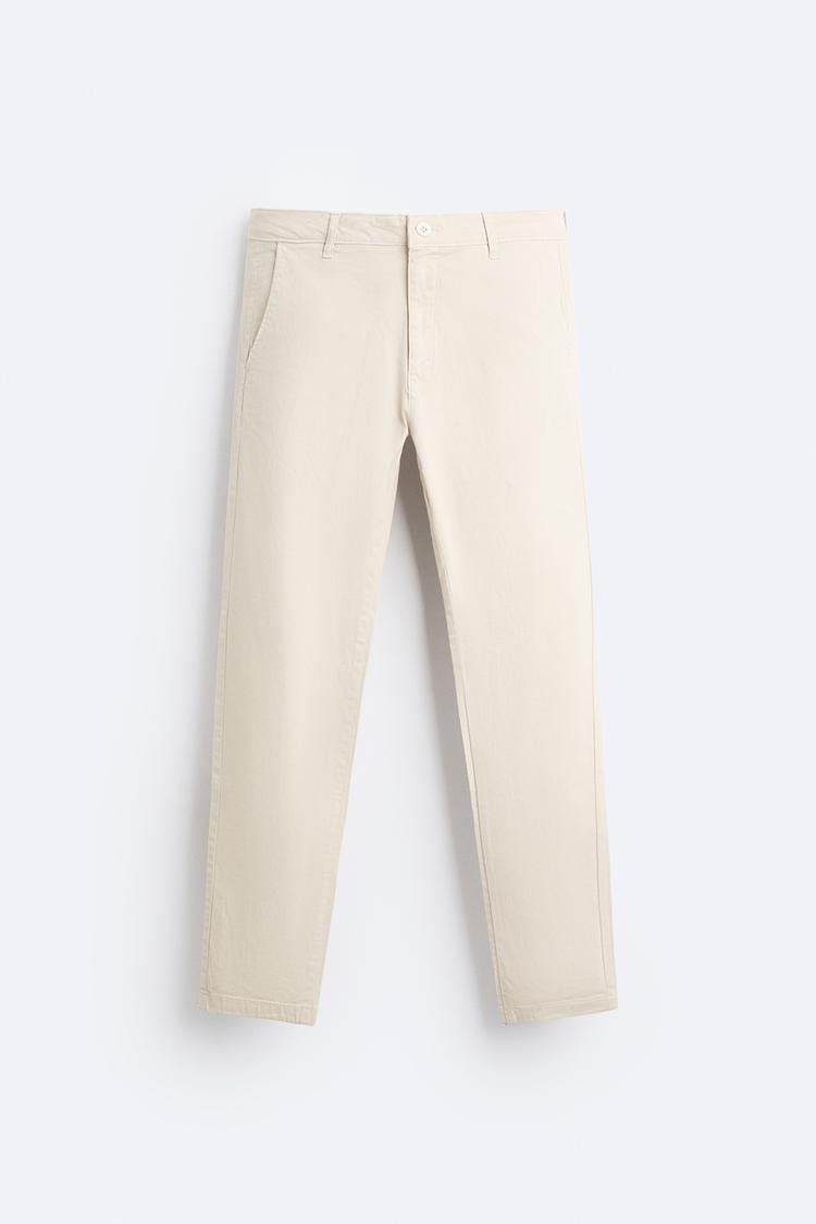 Pantalon chino coupe moulante - Beige