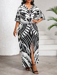 Robe élégante - Noir / Blanc