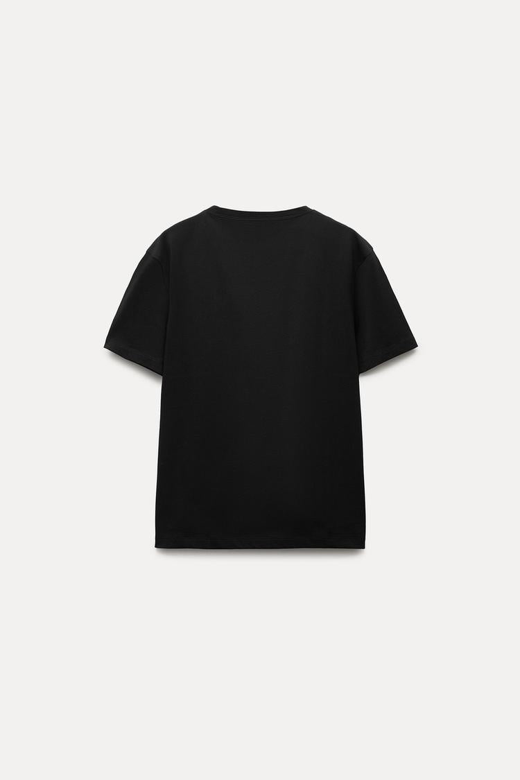 T-shirt coton basique à rayures