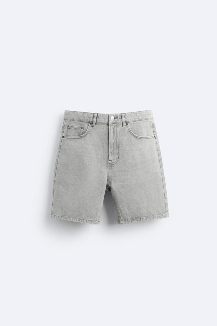 Short en Jean - Gris
