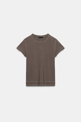 T-SHIRT À MANCHES COURTES EFFET DOUBLE