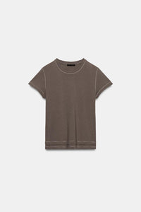 T-SHIRT À MANCHES COURTES EFFET DOUBLE
