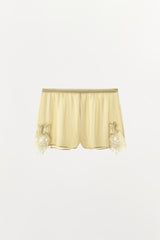SHORT EN GEORGETTE ET DENTELLE