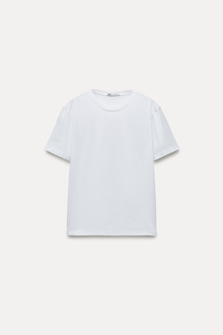 T-shirt coton basique - Blanc
