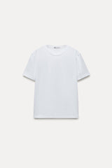 T-shirt coton basique - Blanc
