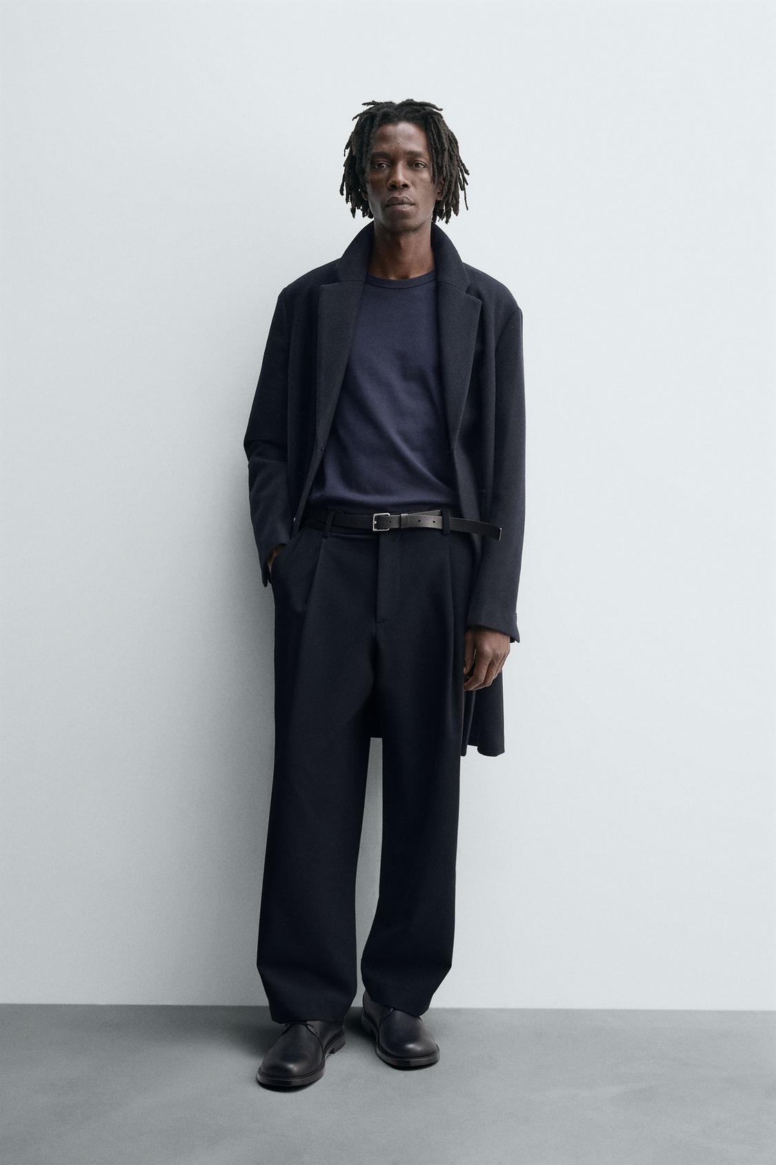 MANTEAU REGULAR FIT AVEC LAINE