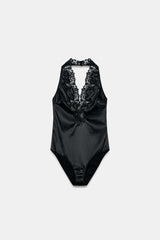 BODY HALTER SATINÉ DENTELLE ZW COLLECTION