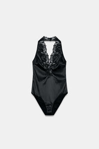 BODY HALTER SATINÉ DENTELLE ZW COLLECTION