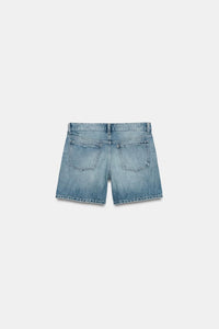 SHORT REGULAR EN DENIM TRF TAILLE MOYENNE